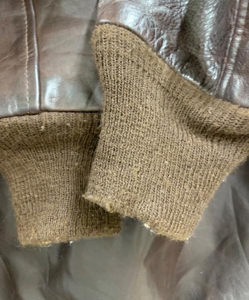 AVIREX（アヴィレックス）AVIREX (アヴィレックス) AVIREX　THE RIGHT STUFF　レザージャケット ブラウン サイズ:42の古着・服飾アイテム