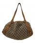 GUCCI (グッチ) GUCCI　GG　ハンドバッグ キャメル×ベージュ：15000円