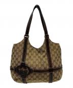 GUCCIグッチ）の古着「GUCCI　GG　ハンドバッグ」｜ベージュ