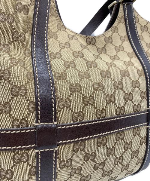 GUCCI（グッチ）GUCCI (グッチ) GUCCI　GG　ハンドバッグ ベージュの古着・服飾アイテム