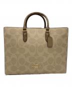 COACHコーチ）の古着「COACH　2WAYバッグ」｜ベージュ