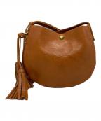 IL BISONTEイル ビゾンテ）の古着「IL BISONTE　ショルダーバッグ」｜キャメル