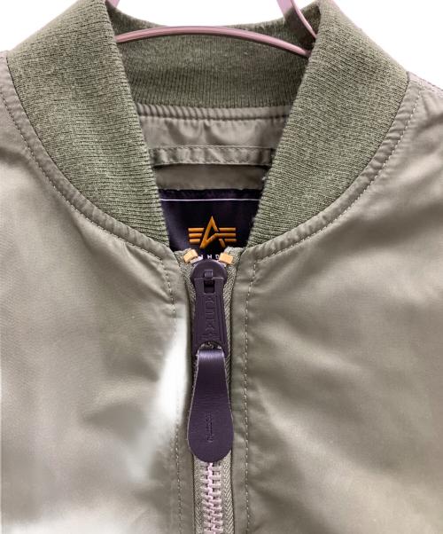 ALPHA（アルファ）ALPHA (アルファ) ALPHA　L-2B フライトナイロンジャケット　　フライトジャケット ブラウン サイズ:Mの古着・服飾アイテム