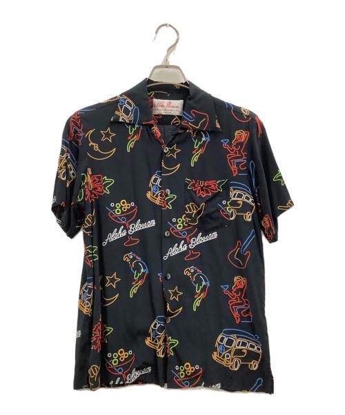 Aloha Blossom（アロハブロッサム）Aloha Blossom (アロハブロッサム) Aloha Blossom　アロハシャツ ブラック サイズ:38の古着・服飾アイテム