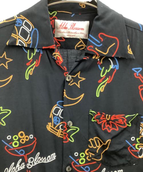 Aloha Blossom（アロハブロッサム）Aloha Blossom (アロハブロッサム) Aloha Blossom　アロハシャツ ブラック サイズ:38の古着・服飾アイテム
