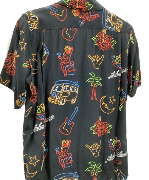 Aloha Blossom（アロハブロッサム）Aloha Blossom (アロハブロッサム) Aloha Blossom　アロハシャツ ブラック サイズ:38の古着・服飾アイテム