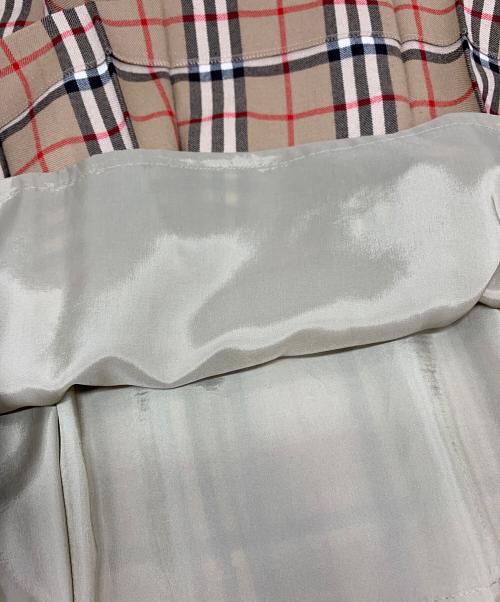 Burberry's（バーバリー）Burberry's (バーバリー) チェックスカート ブラウン サイズ:9の古着・服飾アイテム