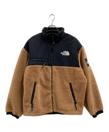 THE NORTH FACE（ザ ノース フェイス）の古着「THE NORTH FACE　NEW UTILITY FLEECE JACKET　フリースジャケット」｜ブラック×ブラウン