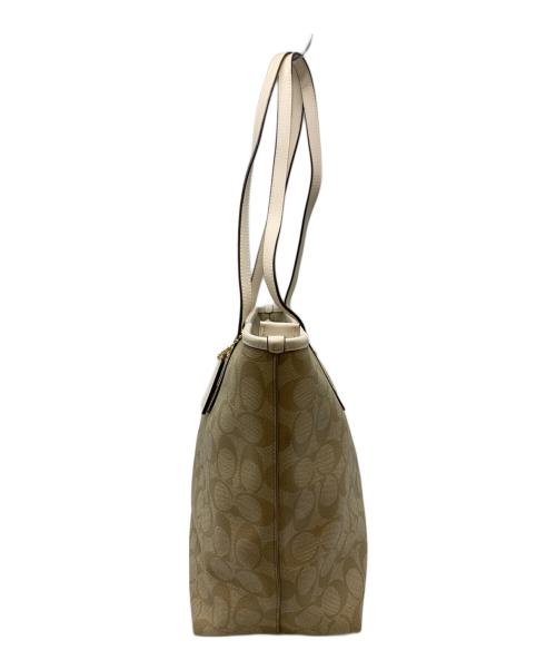 COACH（コーチ）COACH (コーチ) COACH　シグネチャー　トートバッグ ベージュの古着・服飾アイテム