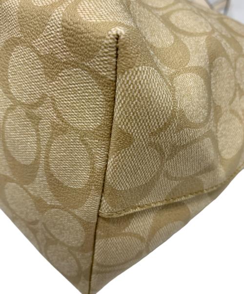 COACH（コーチ）COACH (コーチ) COACH　シグネチャー　トートバッグ ベージュの古着・服飾アイテム