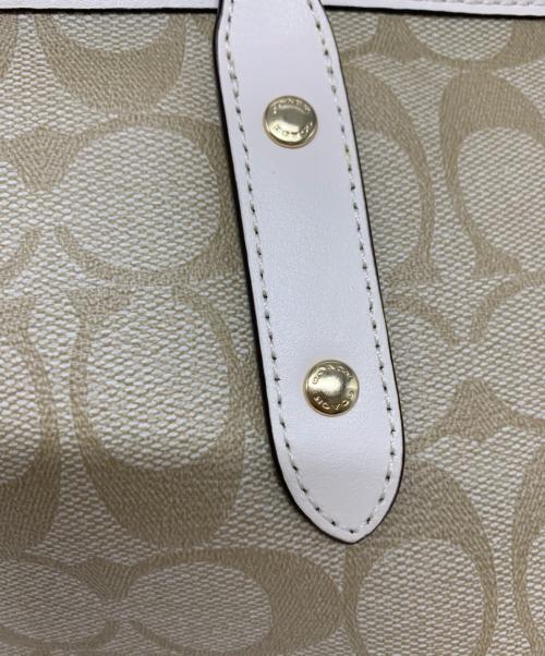 COACH（コーチ）COACH (コーチ) COACH　シグネチャー　トートバッグ ベージュの古着・服飾アイテム