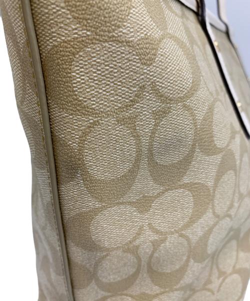 COACH（コーチ）COACH (コーチ) COACH　シグネチャー　トートバッグ ベージュの古着・服飾アイテム