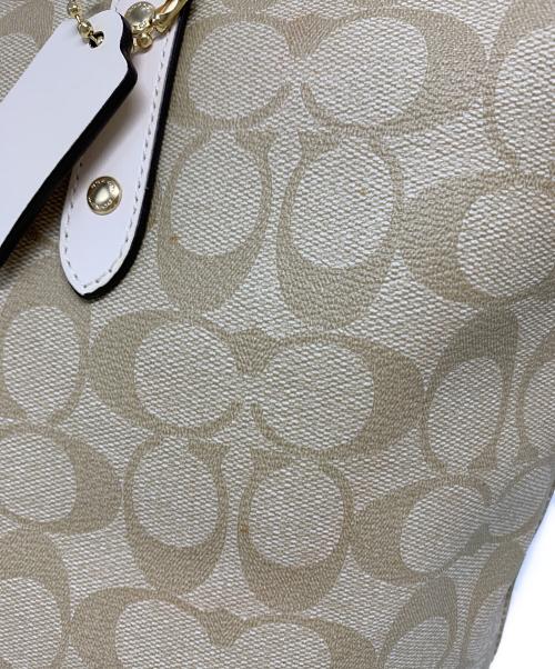 COACH（コーチ）COACH (コーチ) COACH　シグネチャー　トートバッグ ベージュの古着・服飾アイテム