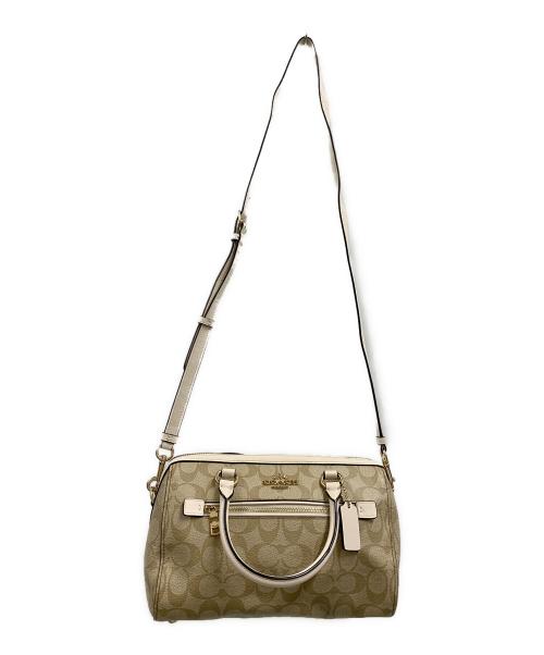 COACH（コーチ）COACH (コーチ) COACH　ローアンサッチェルシグネチャーキャンバス　　2WAYバッグの古着・服飾アイテム