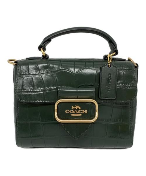 COACH（コーチ）COACH (コーチ) COACH モーガントップハンドル  ショルダーバッグ グリーンの古着・服飾アイテム