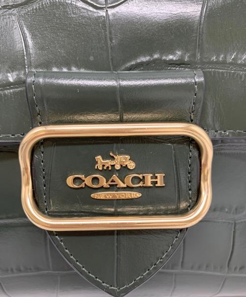 COACH（コーチ）COACH (コーチ) COACH モーガントップハンドル  ショルダーバッグ グリーンの古着・服飾アイテム