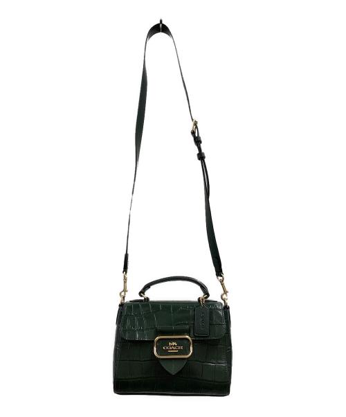 COACH（コーチ）COACH (コーチ) COACH モーガントップハンドル  ショルダーバッグ グリーンの古着・服飾アイテム