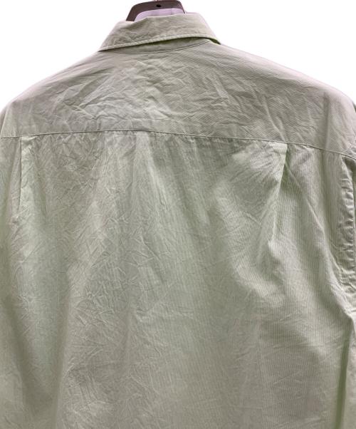 AURALEE（オーラリー）AURALEE (オーラリー) AURALEE　FINX SILK STRIPE SHIRTS　　長袖シャツ グリーン サイズ:4の古着・服飾アイテム