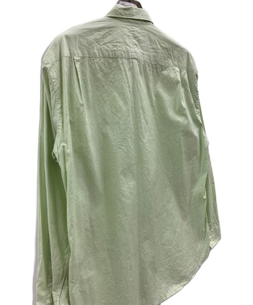 AURALEE（オーラリー）AURALEE (オーラリー) AURALEE　FINX SILK STRIPE SHIRTS　　長袖シャツ グリーン サイズ:4の古着・服飾アイテム