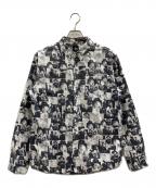 stussyステューシー）の古着「長袖シャツ」｜ホワイト×ブラック