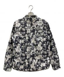 stussy（ステューシー）の古着「長袖シャツ」｜ホワイト×ブラック