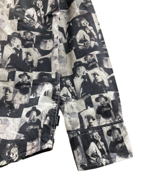 stussy（ステューシー）stussy (ステューシー) 長袖シャツ ホワイト×ブラック サイズ:Mの古着・服飾アイテム