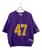 WIND AND SEA×NBAウィンダンシー×エヌビーエー）の古着「WIND AND SEA NBA  半袖ニット」｜パープル