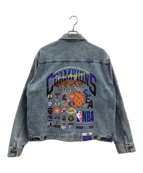 WIND AND SEA（ウィンダンシー）WIND AND SEA (ウィンダンシー) NBA (エヌビーエー) WIND AND SEA　NBA　デニムカバーオール インディゴ サイズ:Mの古着・服飾アイテム