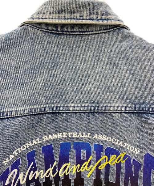 WIND AND SEA（ウィンダンシー）WIND AND SEA (ウィンダンシー) NBA (エヌビーエー) WIND AND SEA　NBA　デニムカバーオール インディゴ サイズ:Mの古着・服飾アイテム