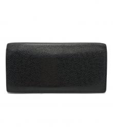 LOUIS VUITTON（ルイ ヴィトン）の古着「LOUIS VUITTON　タイガ　	ポルトフォイユ・アレクサンドルNM　　長財布」｜ブラック