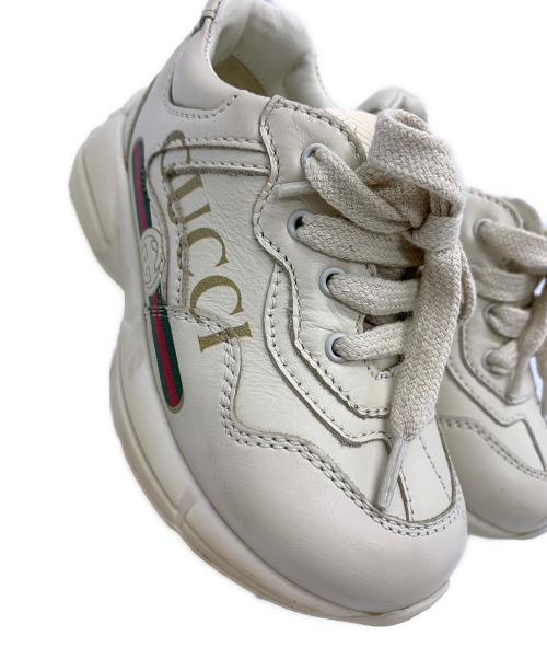 GUCCI（グッチ）GUCCI (グッチ) GUCCI　スニーカー アイボリー サイズ:22（13㎝）の古着・服飾アイテム