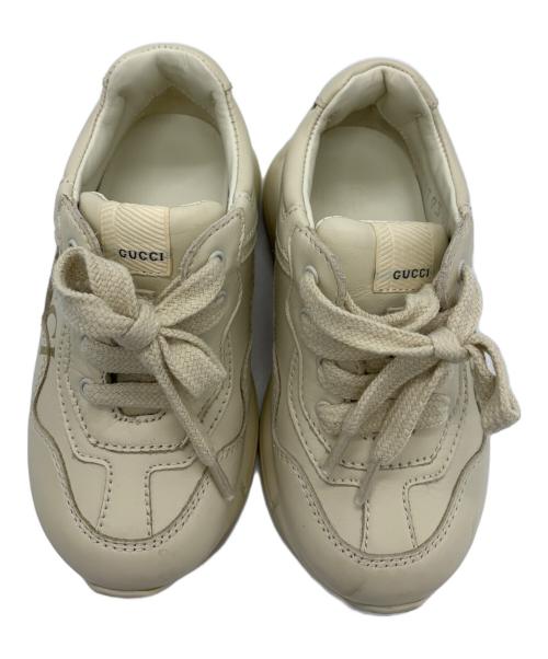 GUCCI（グッチ）GUCCI (グッチ) GUCCI　スニーカー アイボリー サイズ:22（13㎝）の古着・服飾アイテム