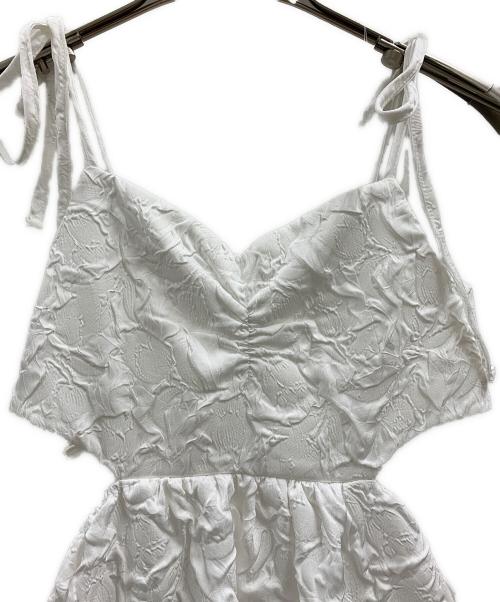 POPPY（ポピー）POPPY (ポピー) Balloon cami one-piece  POPPY ホワイト サイズ:Mの古着・服飾アイテム