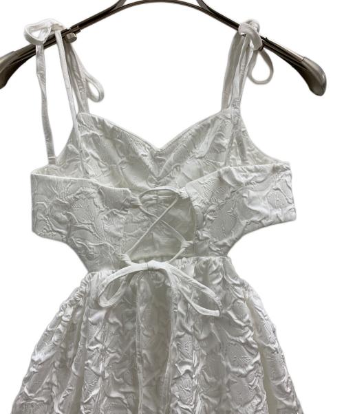 POPPY（ポピー）POPPY (ポピー) Balloon cami one-piece  POPPY ホワイト サイズ:Mの古着・服飾アイテム