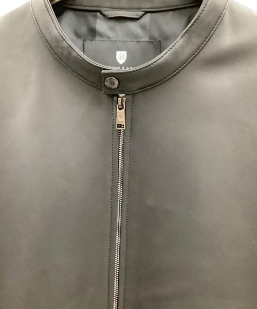 BLACK LABEL CRESTBRIDGE（ブラックレーベル クレストブリッジ）BLACK LABEL CRESTBRIDGE (ブラックレーベル クレストブリッジ) BLACK LABEL CRESTBRIDGE　シープレザーライダース ブラック サイズ:3Lの古着・服飾アイテム