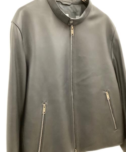 BLACK LABEL CRESTBRIDGE（ブラックレーベル クレストブリッジ）BLACK LABEL CRESTBRIDGE (ブラックレーベル クレストブリッジ) BLACK LABEL CRESTBRIDGE　シープレザーライダース ブラック サイズ:3Lの古着・服飾アイテム