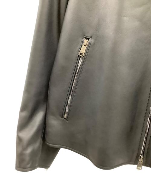 BLACK LABEL CRESTBRIDGE（ブラックレーベル クレストブリッジ）BLACK LABEL CRESTBRIDGE (ブラックレーベル クレストブリッジ) BLACK LABEL CRESTBRIDGE　シープレザーライダース ブラック サイズ:3Lの古着・服飾アイテム