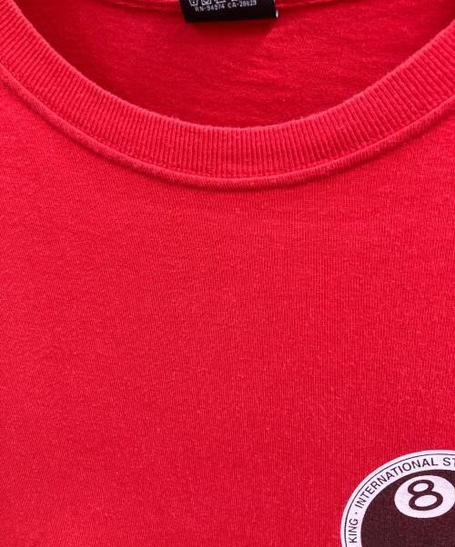 stussy（ステューシー）stussy (ステューシー) 8 BALL TEE PIGMENT DYED TEE レッド サイズ:Mの古着・服飾アイテム