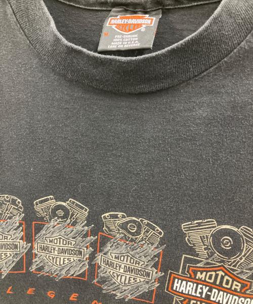HARLEY-DAVIDSON（ハーレーダビッドソン）HARLEY-DAVIDSON (ハーレーダビッドソン) Hanes (ヘインズ) Tシャツ ブラック サイズ:Mの古着・服飾アイテム