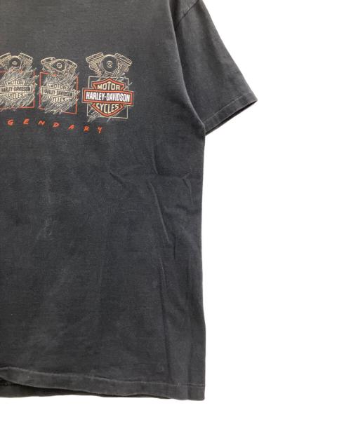 HARLEY-DAVIDSON（ハーレーダビッドソン）HARLEY-DAVIDSON (ハーレーダビッドソン) Hanes (ヘインズ) Tシャツ ブラック サイズ:Mの古着・服飾アイテム