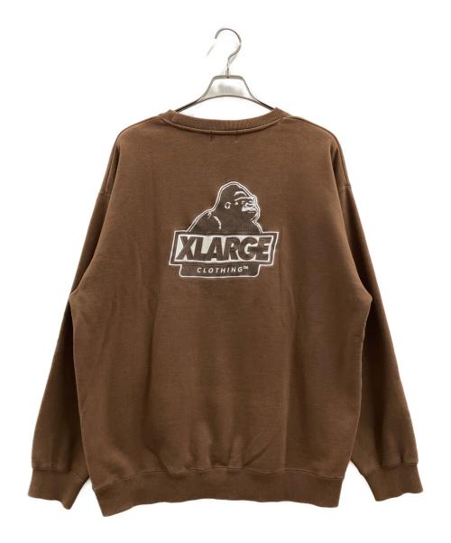 X-LARGE（エクストララージ）X-LARGE (エクストララージ) スウェット ブラウン サイズ:Lの古着・服飾アイテム
