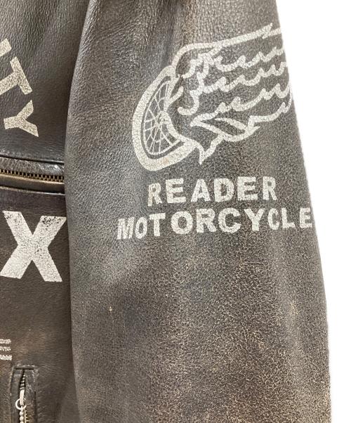 AVIREX（アヴィレックス）AVIREX (アヴィレックス) AVIREX　	NEW YORK CITY　レザーライダースジャケット ブラウン サイズ:Lの古着・服飾アイテム