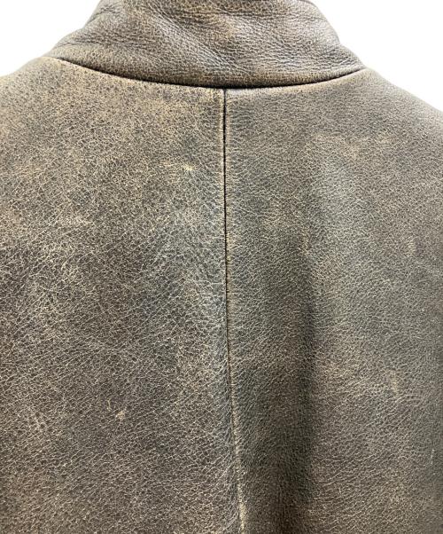 AVIREX（アヴィレックス）AVIREX (アヴィレックス) AVIREX　	NEW YORK CITY　レザーライダースジャケット ブラウン サイズ:Lの古着・服飾アイテム