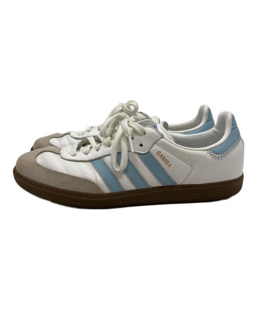 adidas（アディダス）adidas (アディダス) adidas　SAMBA OG ホワイト×ブルー サイズ:27.5ｃｍの古着・服飾アイテム