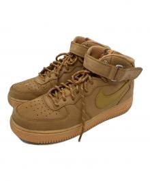 NIKE（ナイキ）の古着「NIKE　Air Force 1 Mid "Flax"　スニーカー」｜ベージュ