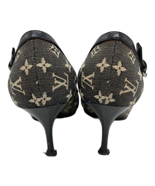 LOUIS VUITTON（ルイ ヴィトン）LOUIS VUITTON (ルイ ヴィトン) LOUIS VUITTON　モノグラムポインテッドパンプス グレー サイズ:23ｃｍの古着・服飾アイテム