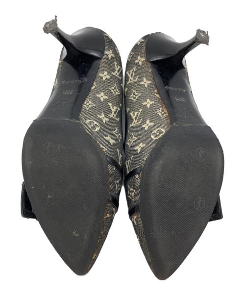 LOUIS VUITTON（ルイ ヴィトン）LOUIS VUITTON (ルイ ヴィトン) LOUIS VUITTON　モノグラムポインテッドパンプス グレー サイズ:23ｃｍの古着・服飾アイテム