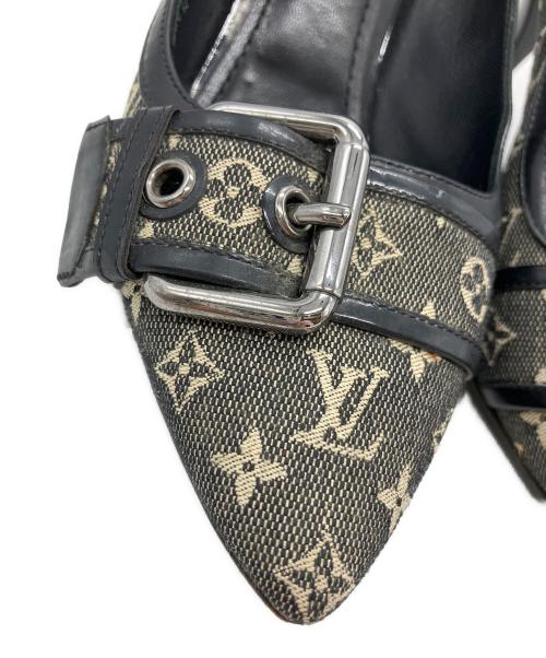 LOUIS VUITTON（ルイ ヴィトン）LOUIS VUITTON (ルイ ヴィトン) LOUIS VUITTON　モノグラムポインテッドパンプス グレー サイズ:23ｃｍの古着・服飾アイテム