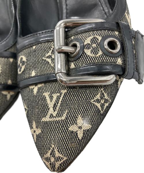 LOUIS VUITTON（ルイ ヴィトン）LOUIS VUITTON (ルイ ヴィトン) LOUIS VUITTON　モノグラムポインテッドパンプス グレー サイズ:23ｃｍの古着・服飾アイテム