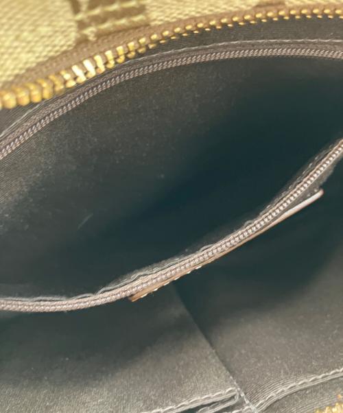COACH（コーチ）COACH (コーチ) COACH  シグネチャー ハンドバッグ ブラウン×ベージュの古着・服飾アイテム